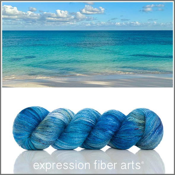 Caledonia Blue 'ALPACA SILK' LACE