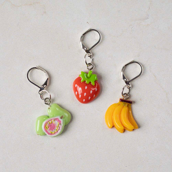Fruity Fun Stitch Markers (Set of 3) – Free Gift with Purchase (See Details Below)