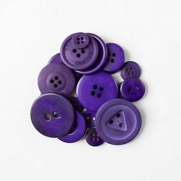 Assorted Purple Buttons