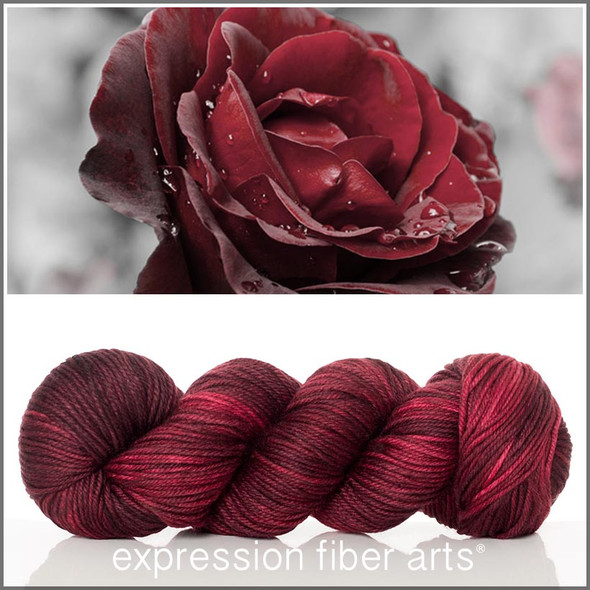 Red Velvet Rose 'DEWY' DK