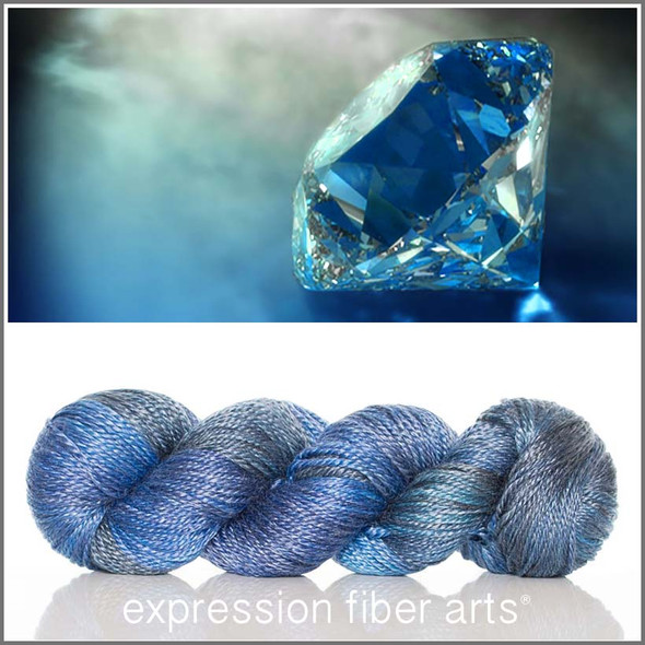 Pre-Order September Sapphire 'LUSTER' WORSTED Pre-Order September Sapphire 'LUSTER' WORSTED