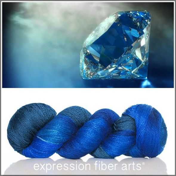 SEPTEMBER SAPPHIRE 'YAK SILK' LACE