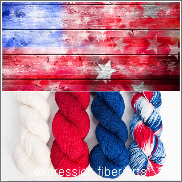 Pre-Order RED WHITE AND BLUE KIT 'CASHSILK' SOCK 