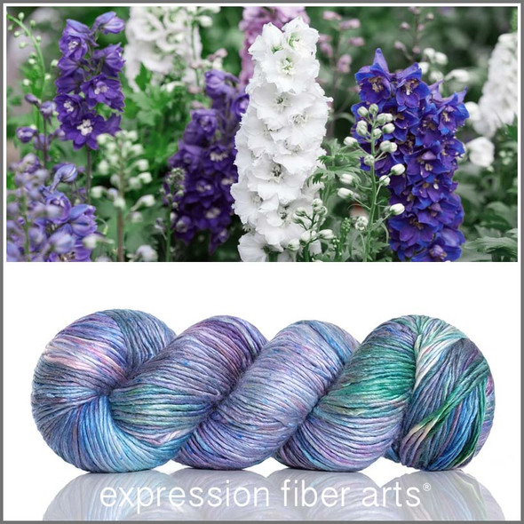 Pre-Order July Larkspur 'PEARLESCENT' WORSTED Pre-Order July Larkspur 'PEARLESCENT' WORSTED