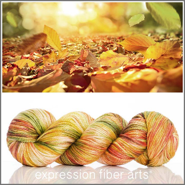 Falling Leaves 'LUSTER' WORSTED