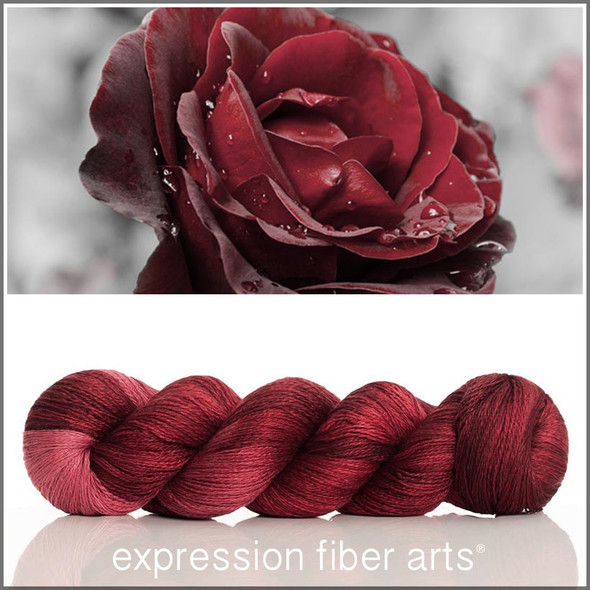 Red Velvet Rose 'YAK SILK' LACE 