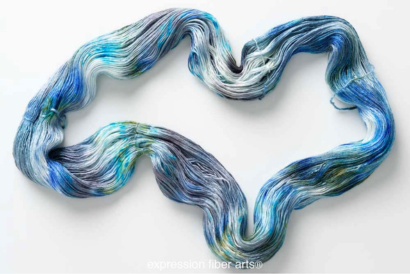 Blue Malachite 'PEARLESCENT' FINGERING