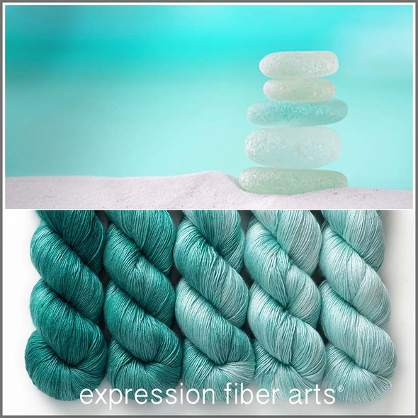 Pre-Order Sea Glass Hues 'PEARLESCENT' FINGERING KIT Pre-Order Sea Glass Hues 'PEARLESCENT' FINGERING KIT