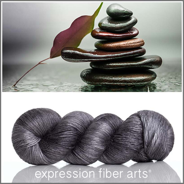 Pre-Order Gray - Mysa Hues 'PEARLESCENT' FINGERING (Individual Skein)