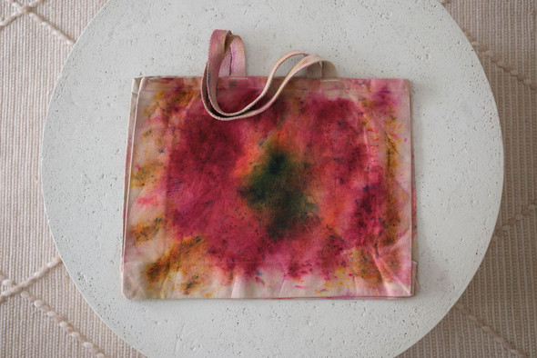 Cherry Hand-Dyed Cotton Tote Bag
