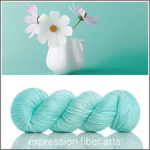 Hint of Mint 'Pearlescent' Worsted