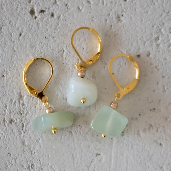 Green Aventurine Gemstone Stitch Marker Set of 3