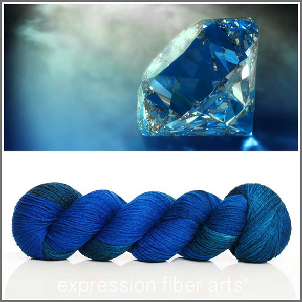 Oopsy September Sapphire 'CASHSILK' SOCK