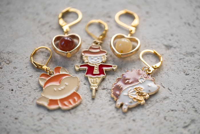 Fall Friends Stitch Markers- Set of 5