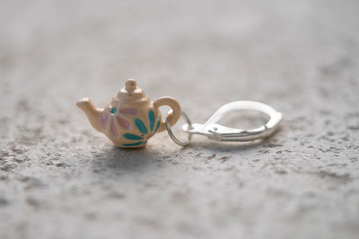 Pastel Tea Garden Stitch Markers- Set of 5