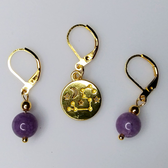 Sagittarius Stitch Markers - Set of 3