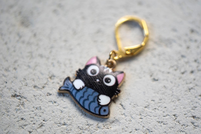 Kitty Catch Stitch Markers -Set of 5