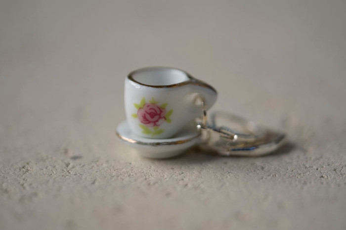 Vintage Teacup Stitch Markers -Set of 4