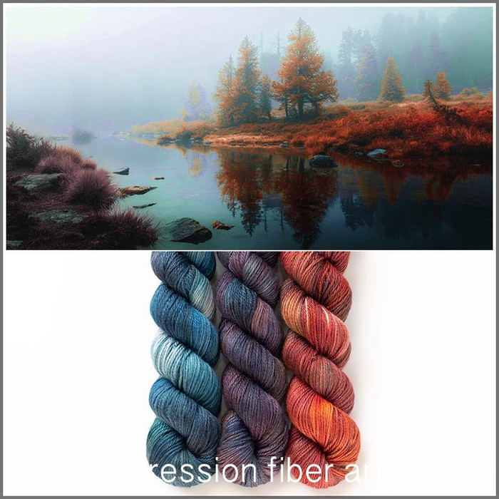 Flannel Fog Hues 'FRONTIER' FINGERING KIT