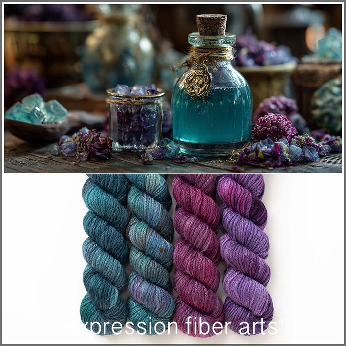 Elixir of Courage Hues 'AMISTAD' ALPACA DK KIT