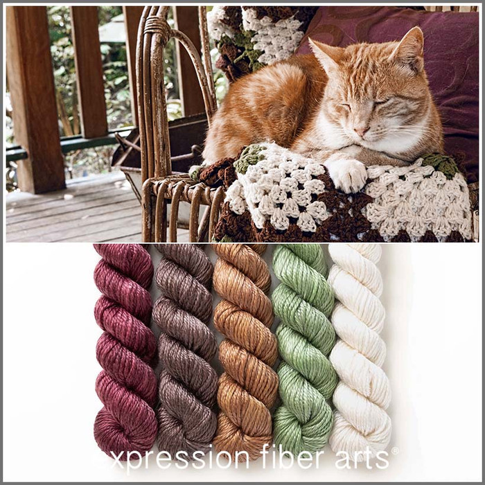 Ginger Whiskers Hues 'LUSTER' WORSTED MINI KIT