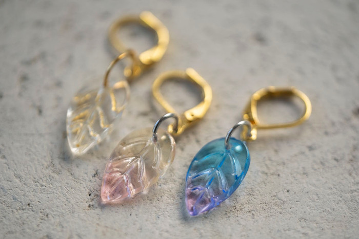 Twilight Leaf Stitch Markers - Set of 3
