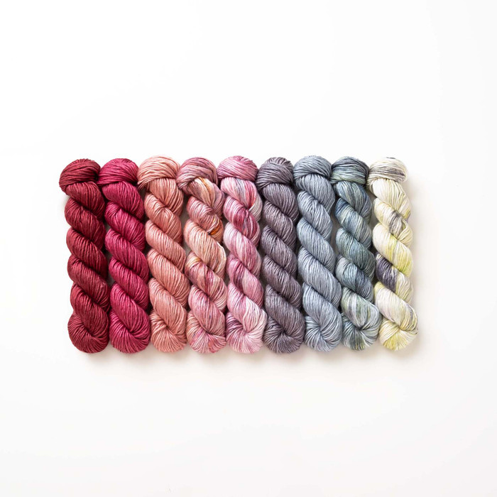 Pre-Order Secret Language of Flowers Hues 'PEARLESCENT' WORSTED MINI KIT