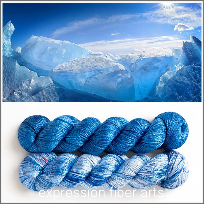 Oopsy Winter Blues Hues 'ALLURE' FINGERING KIT