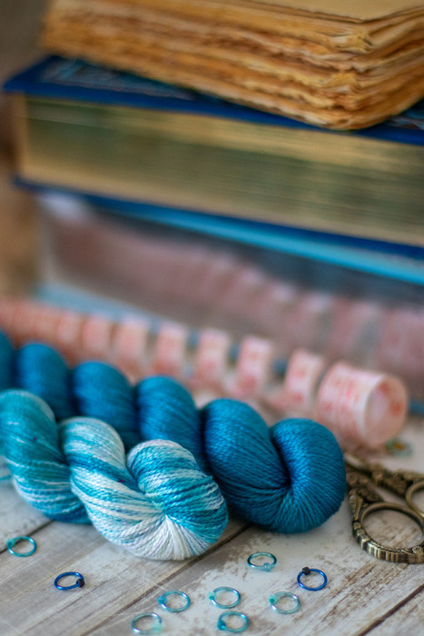 Pre-Order North Sea Teal Hues 'ALLURE' FINGERING KIT