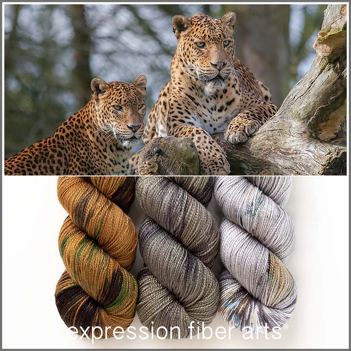 OOPSY Sri Lankan Leopard Hues 'STARLIGHT' FINGERING KIT