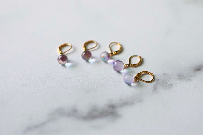 Iridescent Charm Stitch Markers – Set of 5