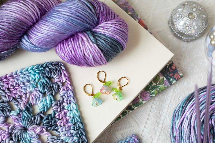 Pastel Tulip Stitch Markers (Set of 3) – Free Gift with Purchase (See Details Below)