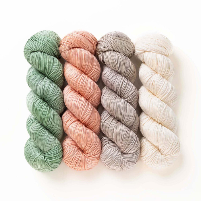 Oopsy Green Tea Macaron Hues 'CREMA' SOCK KIT
