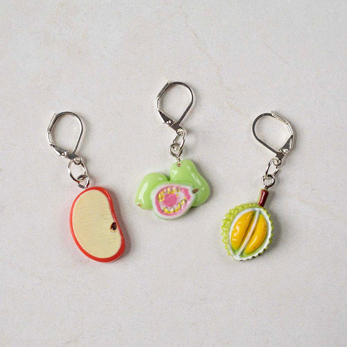 Fruity Fun Stitch Markers (Set of 3) – Free Gift with Purchase (See Details Below)