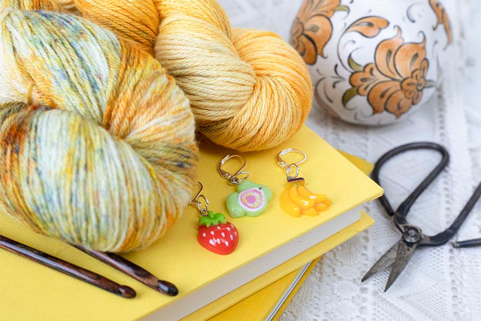 Fruity Fun Stitch Markers (Set of 3) – Free Gift with Purchase (See Details Below)