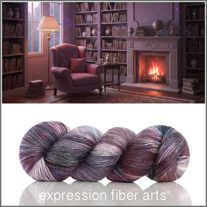 Bookshelves at Dusk 'PEARLESCENT' FINGERING