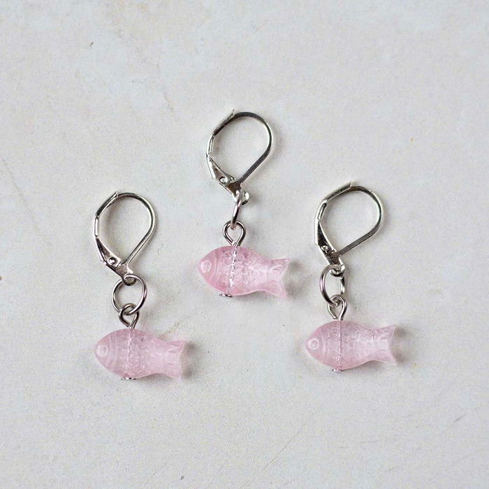 Fish Kisses Stitch Markers (Set of 3) – Free Gift with Purchase (See Details Below)