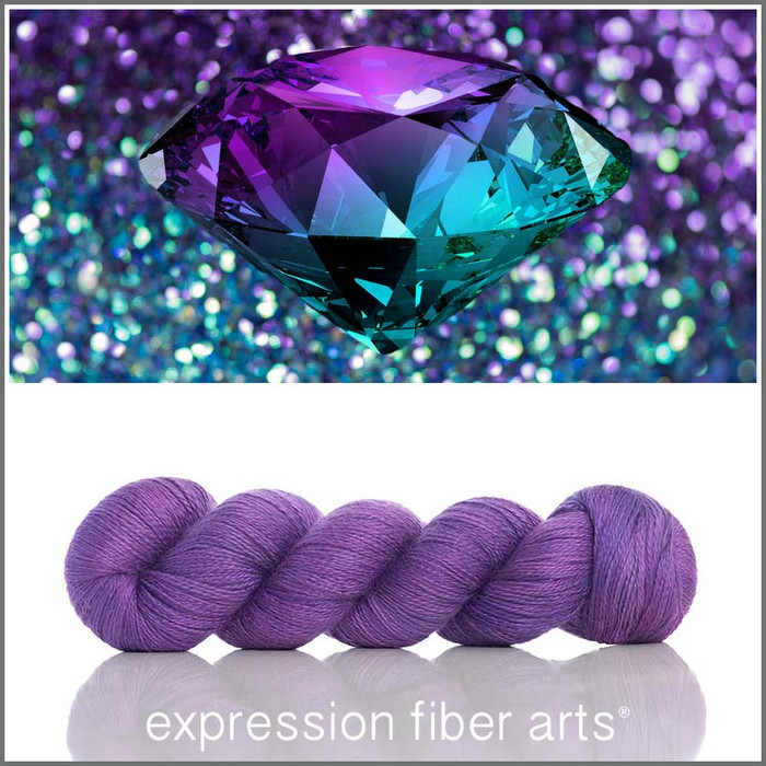 June Purple 'ALPACA SILK' LACE