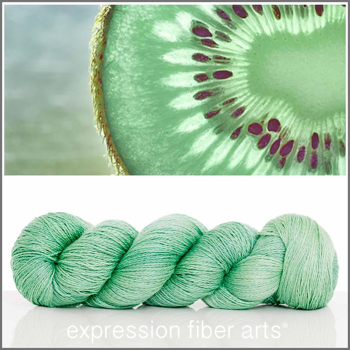 FADED KIWI 'YAK' SILK LACE