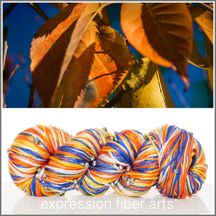 AUTUMN LEAVES CRYSTAL SILK FINGERING