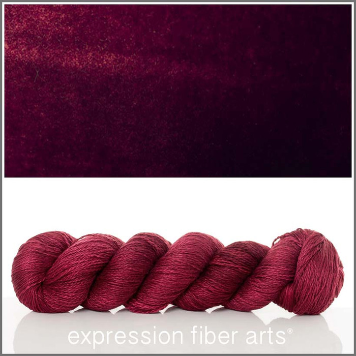 OXBLOOD SHIMMERING CASHMERE FINGERING