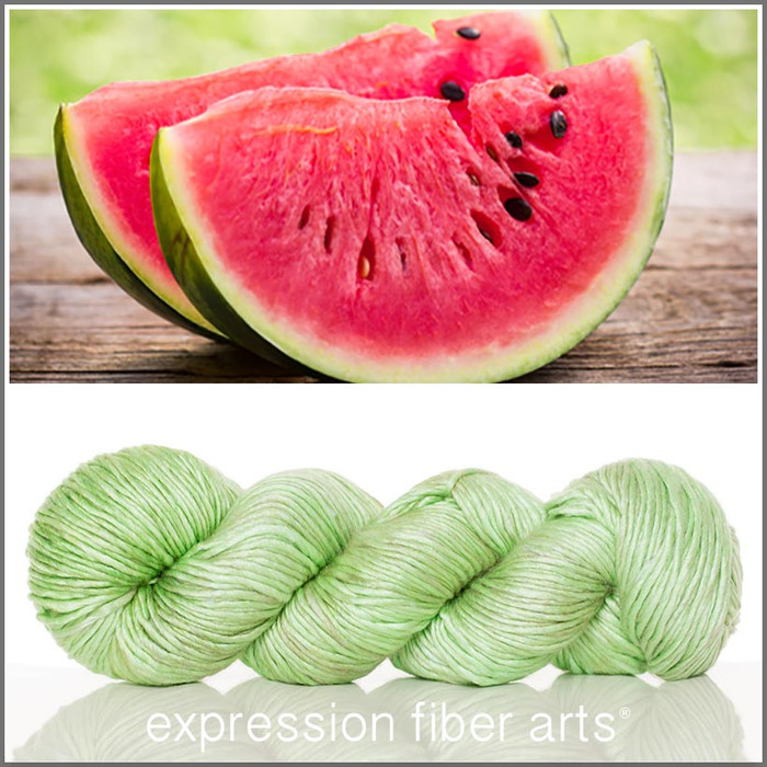 Watermelon Green 'PEARLESCENT' WORSTED