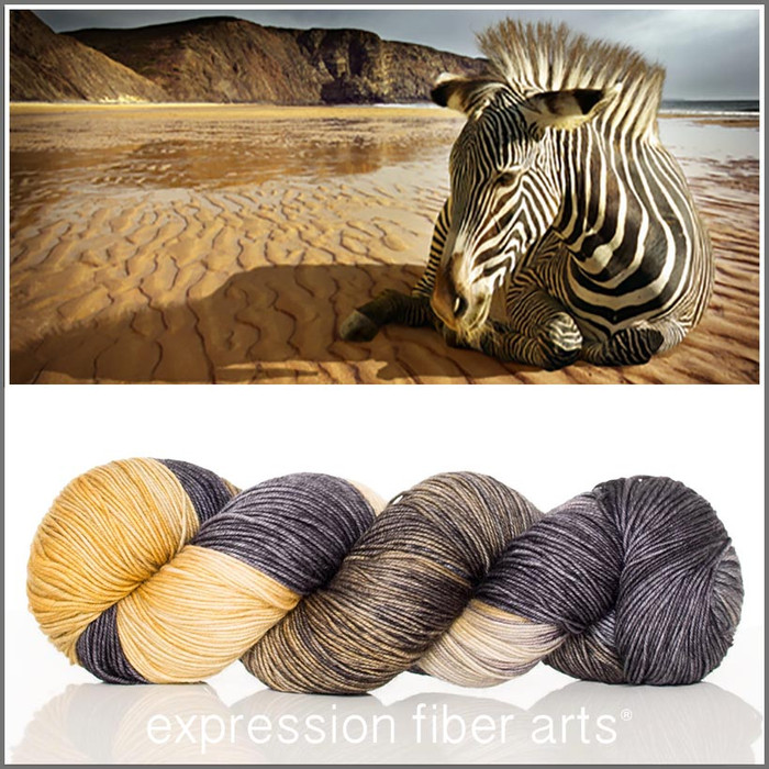 Beach Zebra 'RESILIENT' SOCK