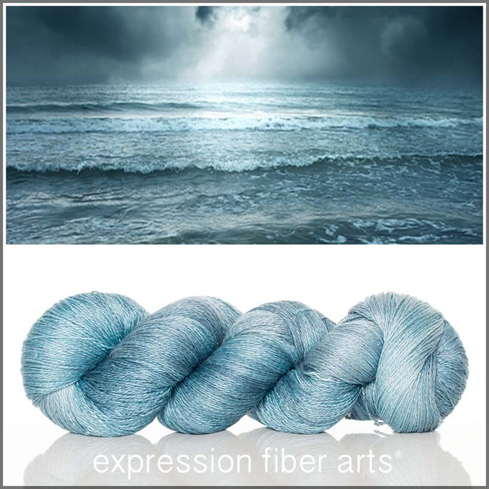 Sea Blue 'YAK SILK' LACE