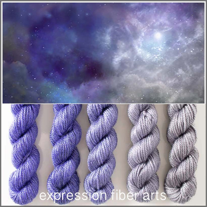Pre-Order Cosmic Hues 'LUSTER' WORSTED MINI KIT