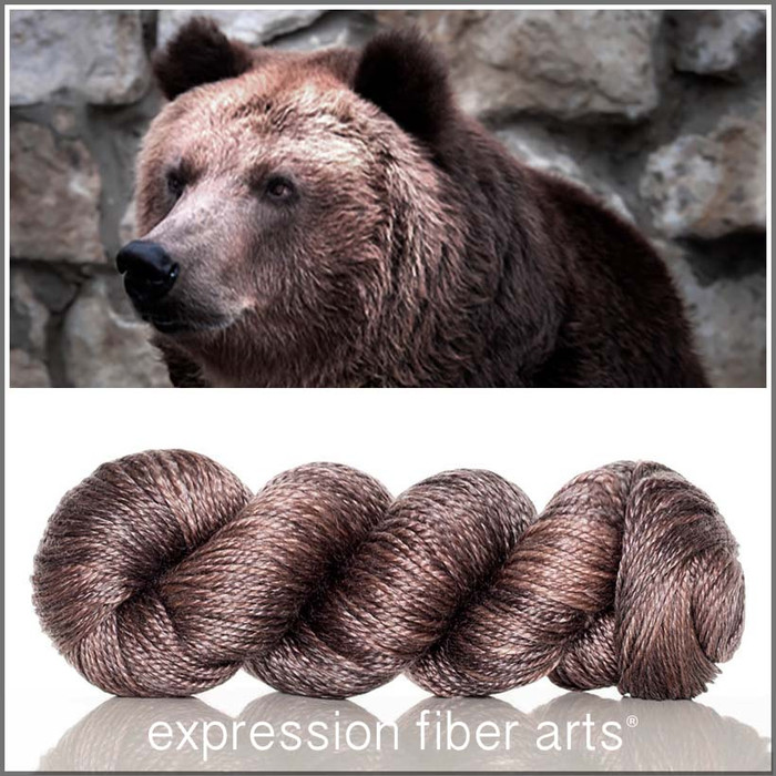 Brown Bear 'LUSTER' WORSTED