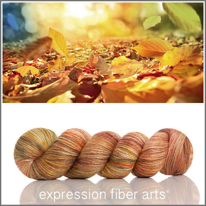Falling Leaves 'LUSTER' WORSTED