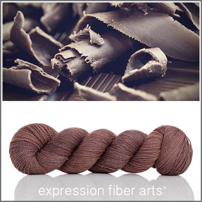 BELGIAN CHOCOLATE SHAVINGS 'Glimmer' Fingering