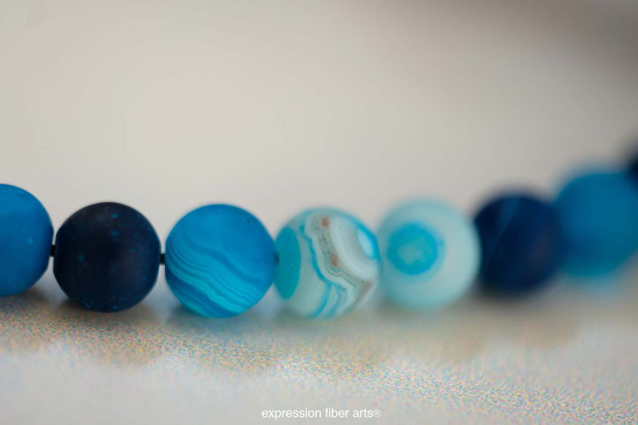 Winter Blue Beads