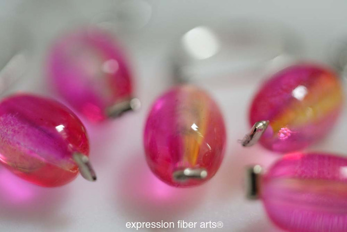 Dahlia Pink Stitch Markers Set of 5